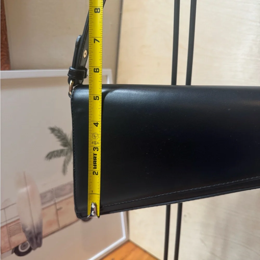 Madison West Black Triangle Shoulder Bag - Picture 9 of 13